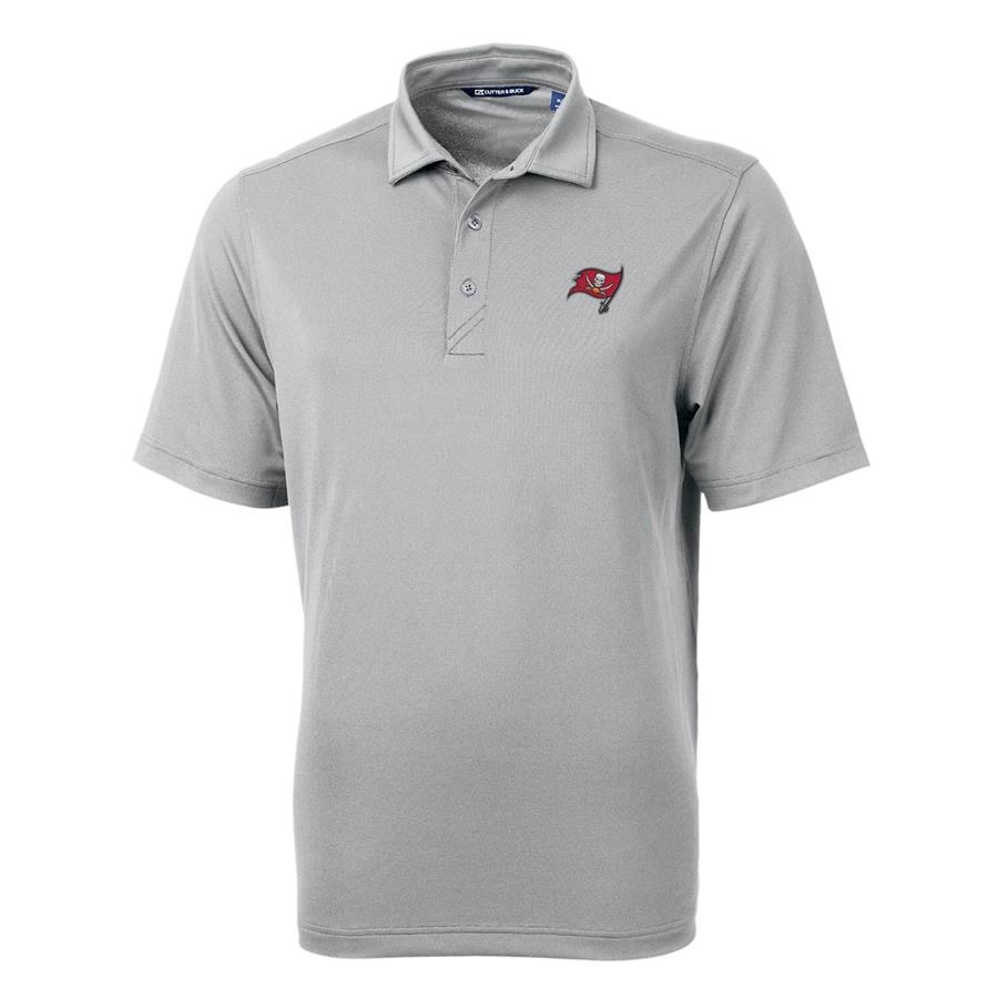 Tampa Bay Buccaneers Cutter & Buck Virtue Eco Pique Recycled Polo - Gray