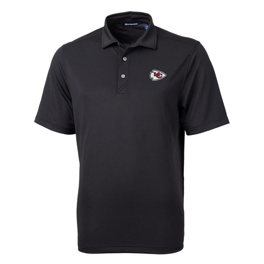 Kansas City Chiefs Cutter & Buck Virtue Eco Pique Recycled Polo - Black
