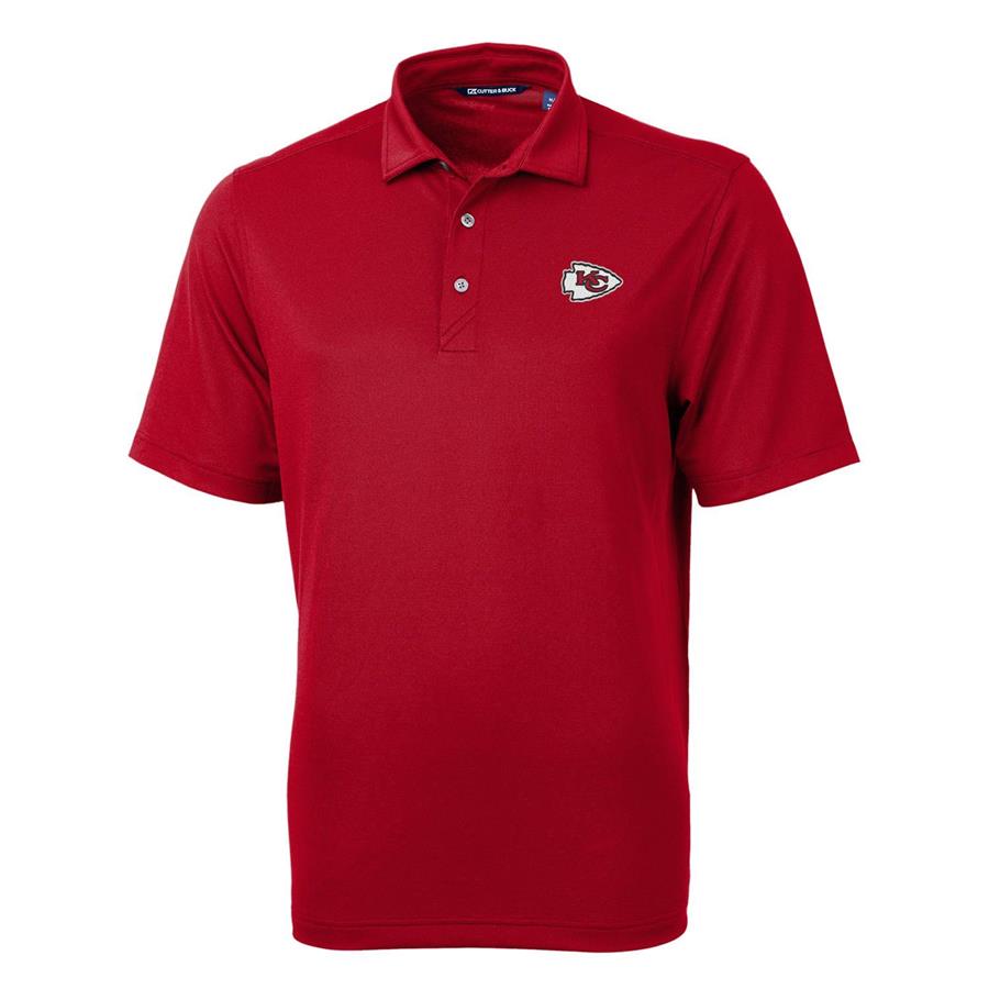 Kansas City Chiefs Cutter & Buck Virtue Eco Pique Recycled Polo - Cardinal