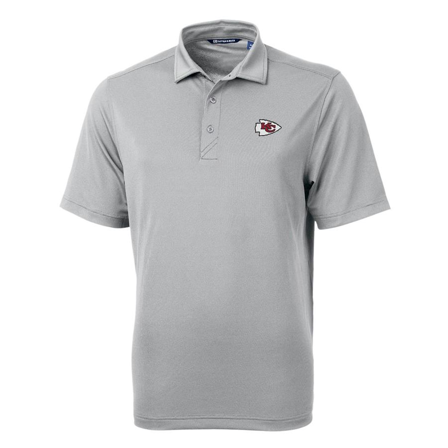 Kansas City Chiefs Cutter & Buck Virtue Eco Pique Recycled Polo - Gray