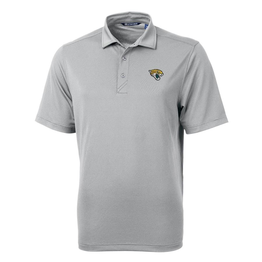 Jacksonville Jaguars Cutter & Buck Virtue Eco Pique Recycled Polo - Gray