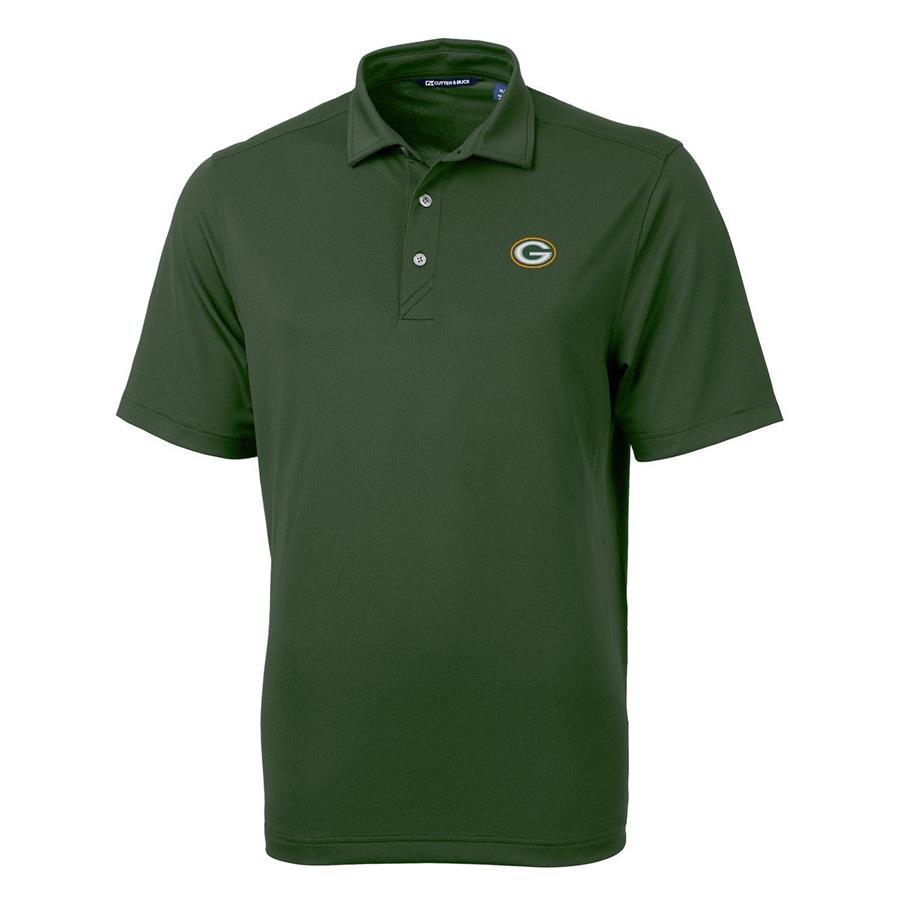 Green Bay Packers Cutter & Buck Virtue Eco Pique Recycled Polo - Green