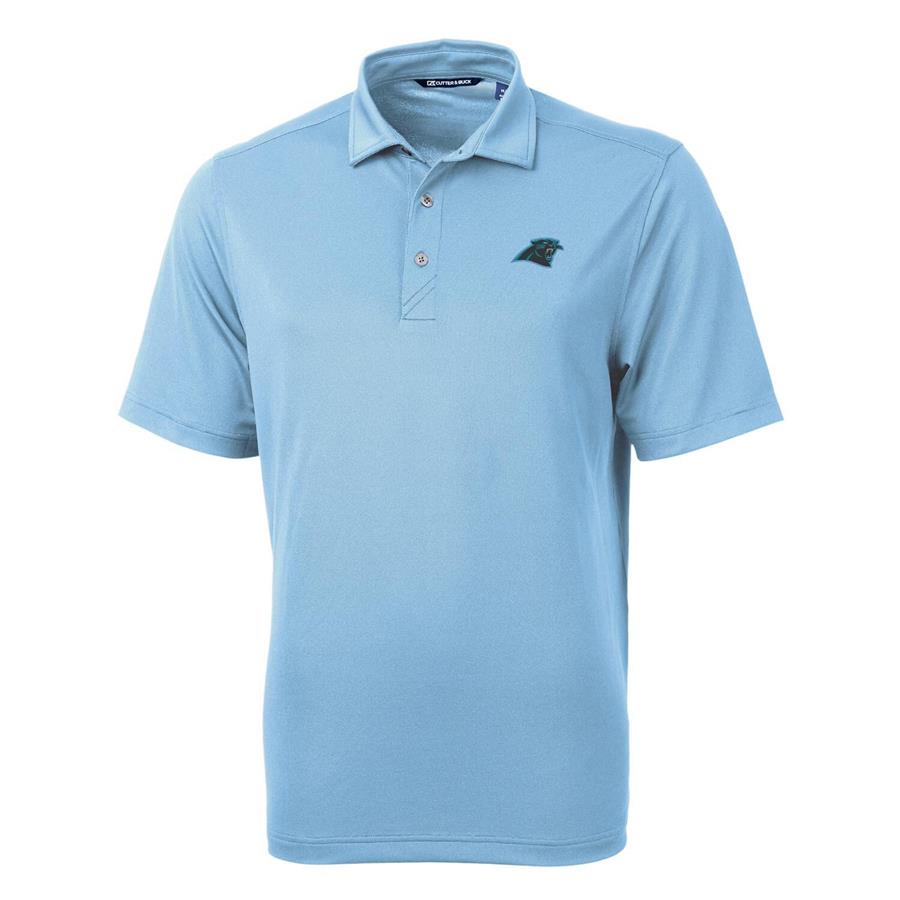 Carolina Panthers Cutter & Buck Virtue Eco Pique Recycled Polo - Blue
