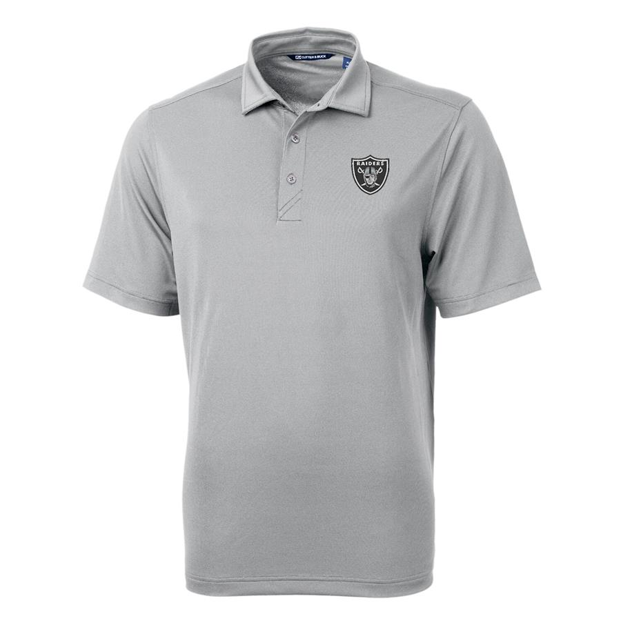Las Vegas Raiders Cutter & Buck Virtue Eco Pique Recycled Polo - Gray
