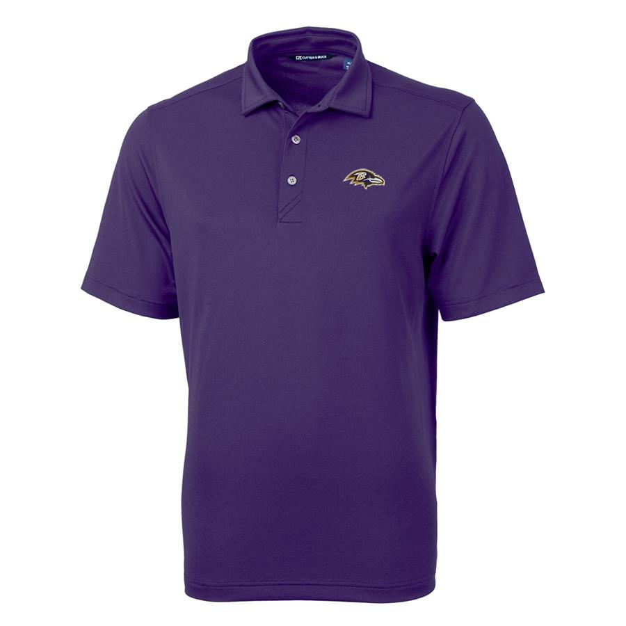 Baltimore Ravens Cutter & Buck Virtue Eco Pique Recycled Polo - Purple