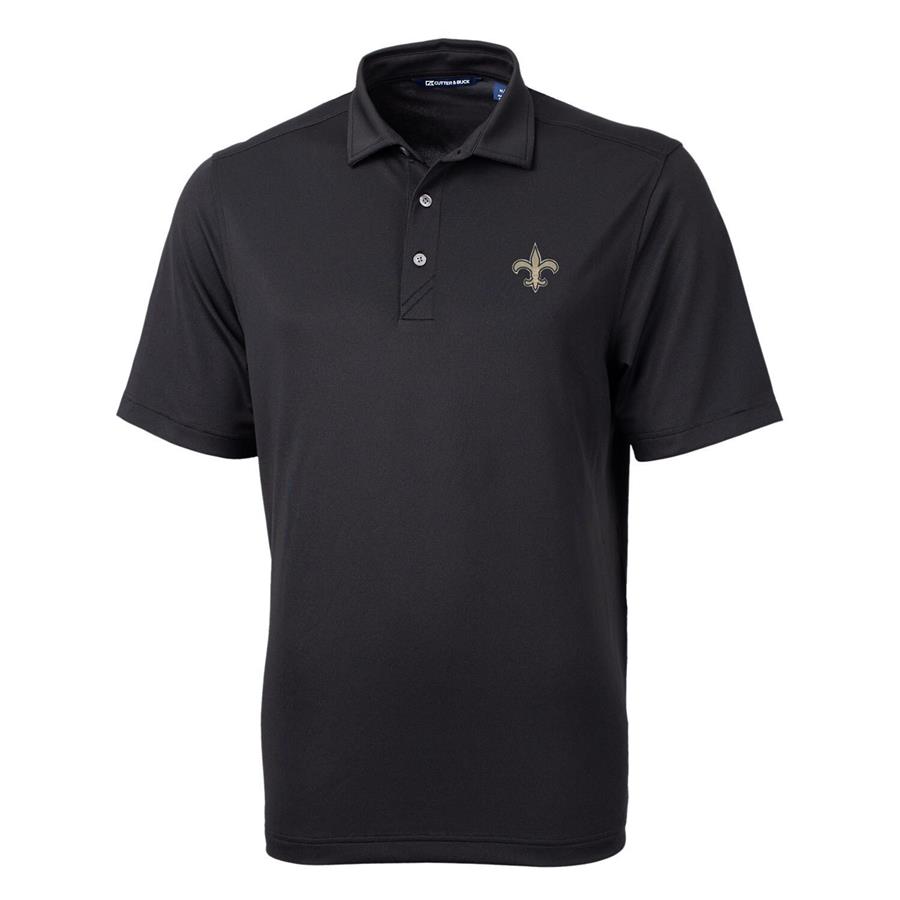 New Orleans Saints Cutter & Buck Virtue Eco Pique Recycled Polo - Black