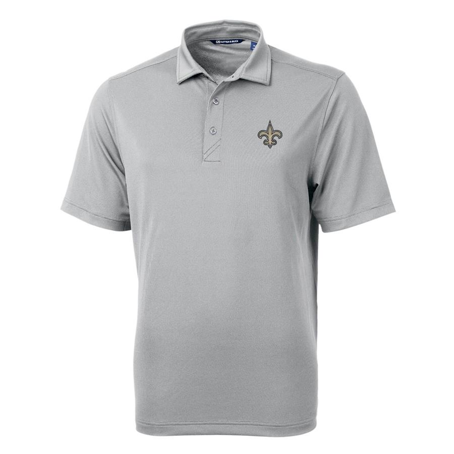 New Orleans Saints Cutter & Buck Virtue Eco Pique Recycled Polo - Gray