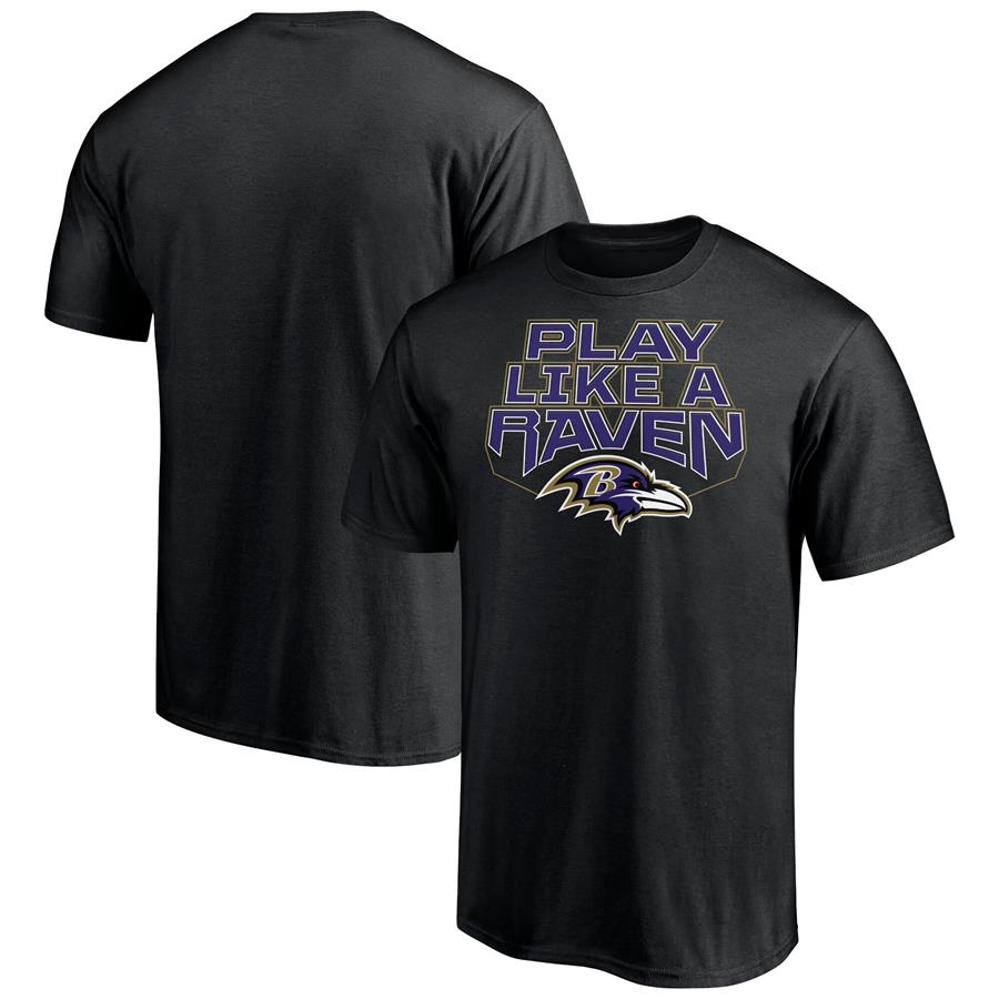 Baltimore Ravens Fanatics Branded Hometown Collection 1st Down T-Shirt - Black