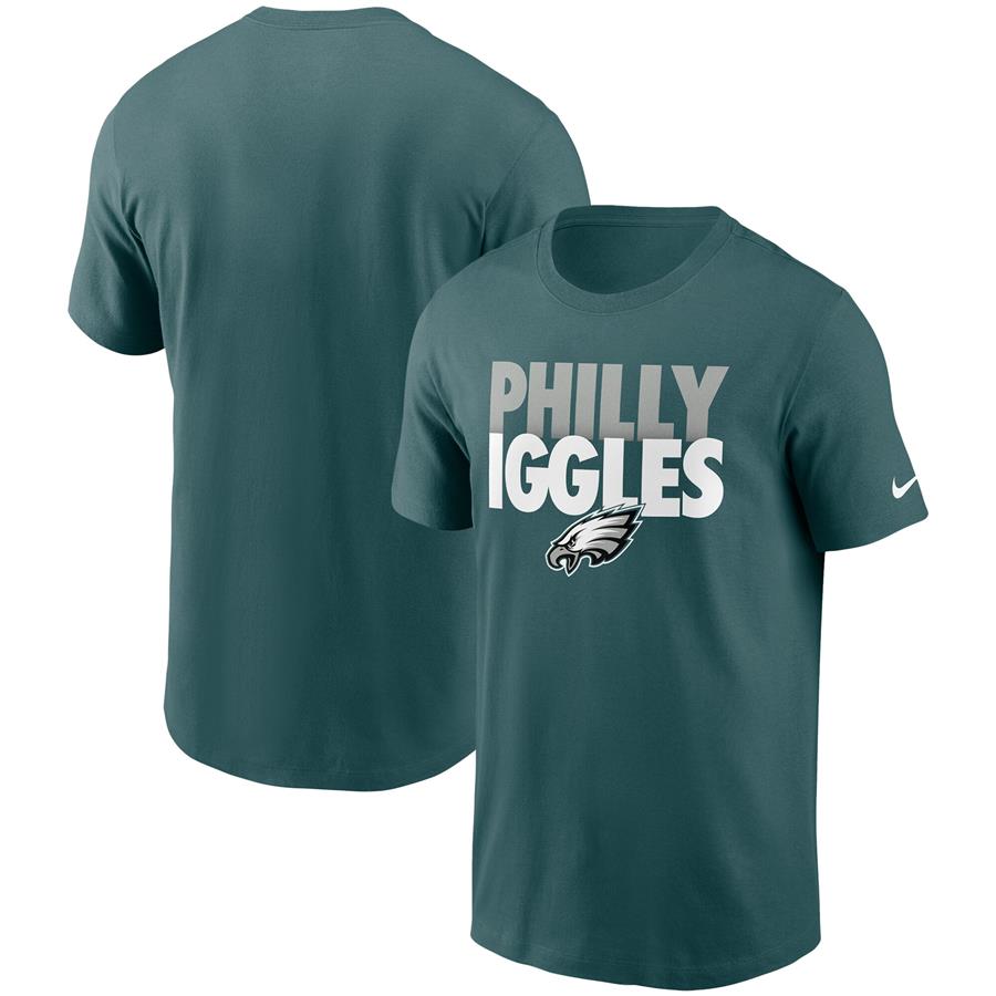 Philadelphia Eagles Nike Hometown Collection Iggles T-Shirt - Midnight Green