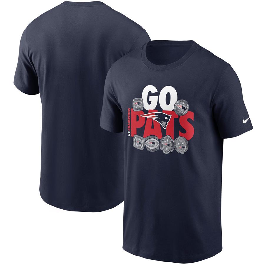 New England Patriots Nike Hometown Collection 6x T-Shirt - Navy