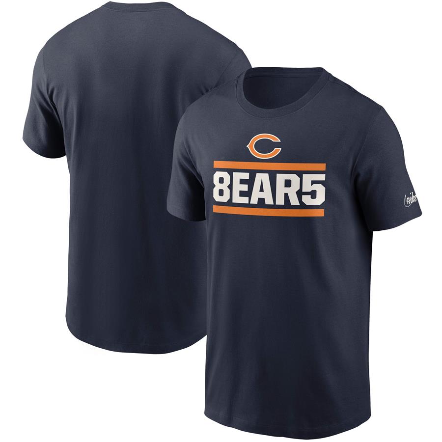 Chicago Bears Nike Hometown Collection 8ear5 T-Shirt - Navy