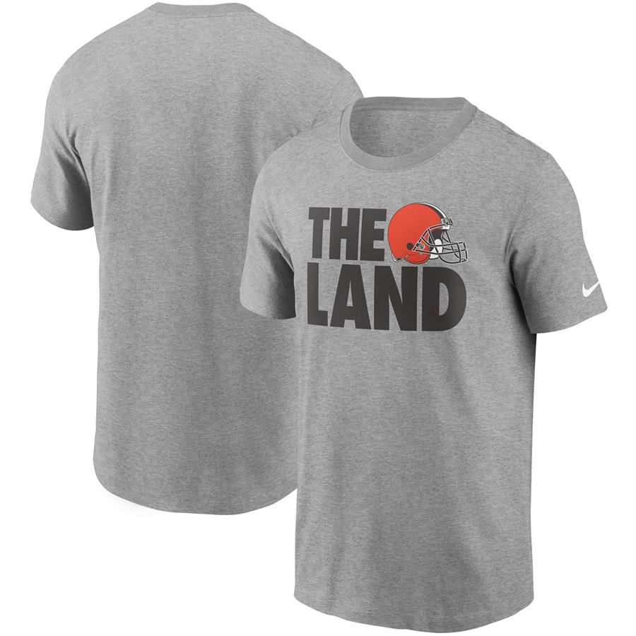 Cleveland Browns Nike Hometown Collection The Land T-Shirt - Heathered Gray