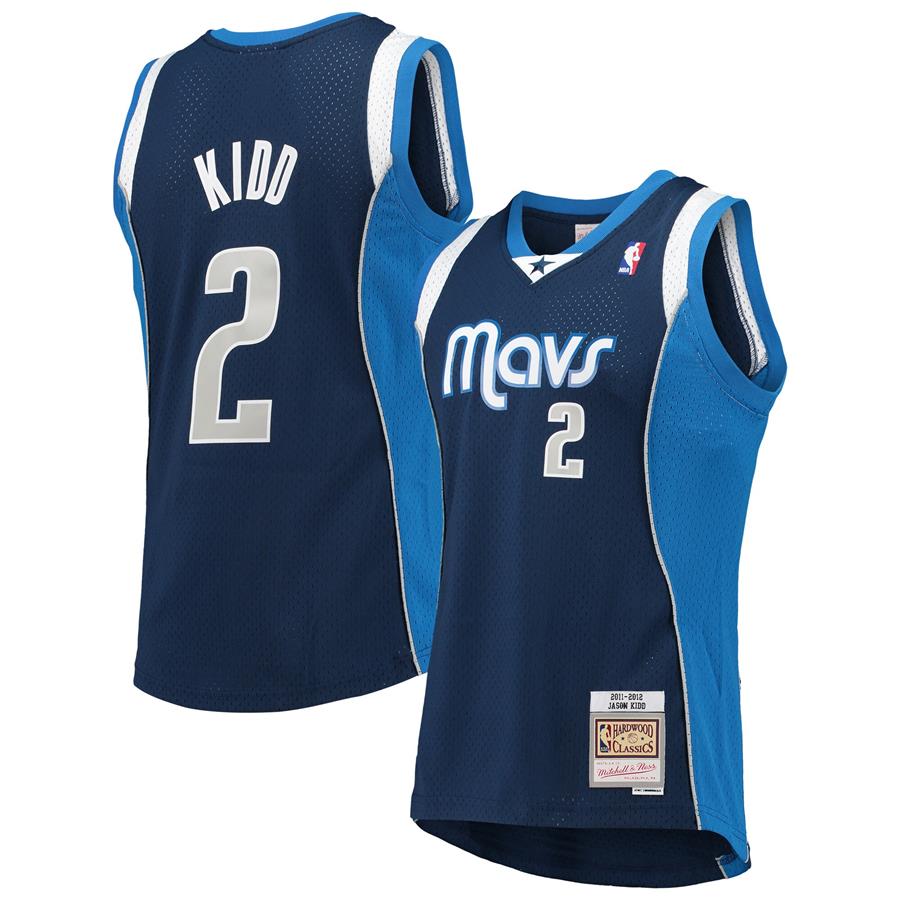 Jason Kidd Dallas Mavericks Mitchell & Ness 2011-12 Hardwood Classics Swingman Jersey - Navy