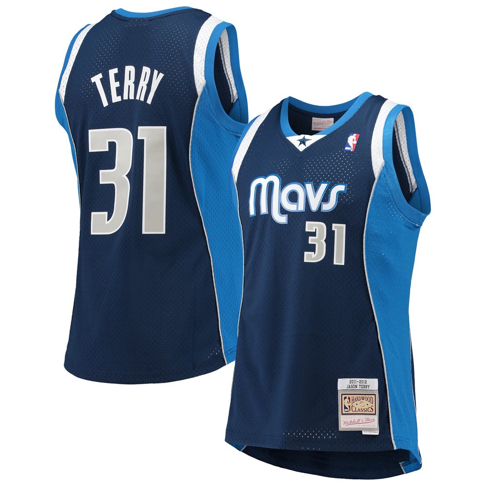 Jason Terry Dallas Mavericks Mitchell & Ness 2011-12 Hardwood Classics Swingman Jersey - Navy