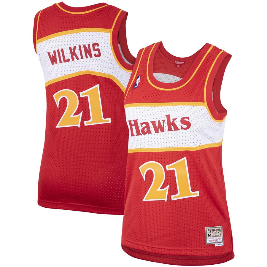 Dominique Wilkins Atlanta Hawks Mitchell & Ness Women's Hardwood Classics Swingman Jersey - Red
