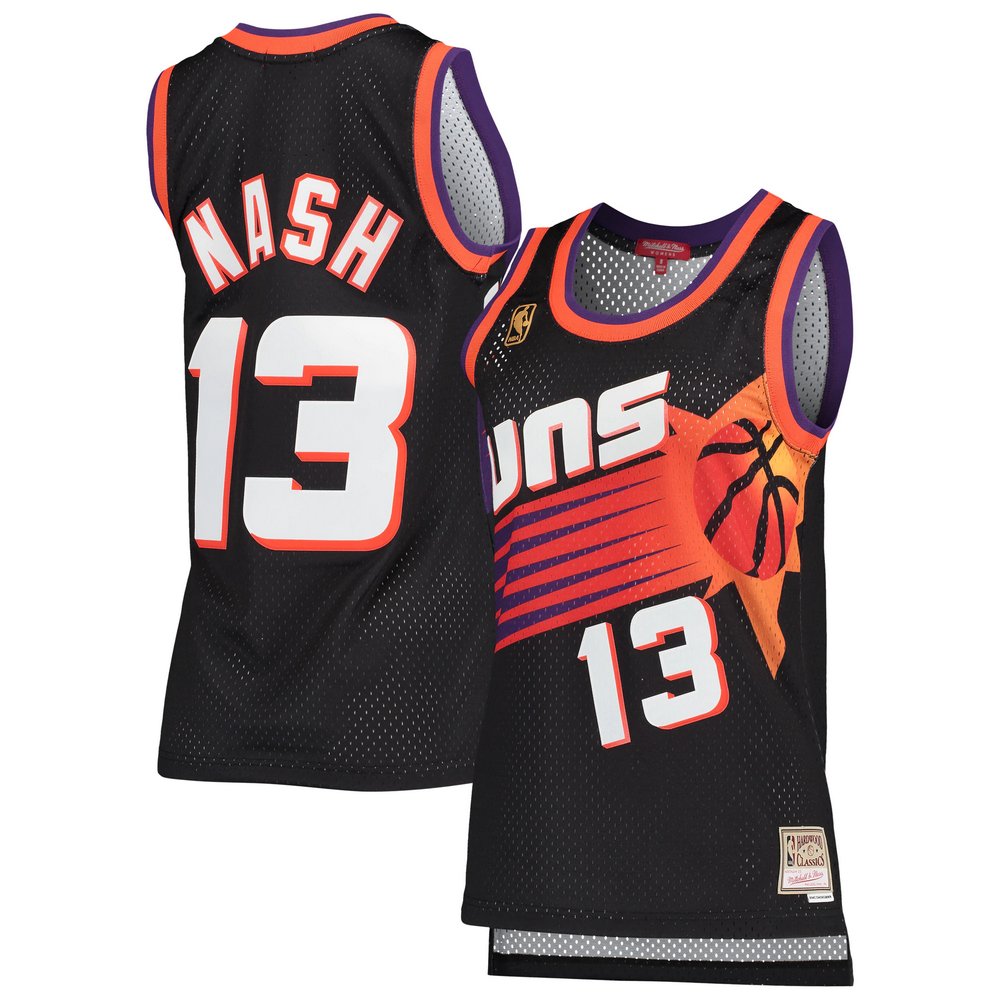 Женское джерси Steve Nash Phoenix Suns Mitchell & Ness Hardwood Classics Swingman (чёрный)
