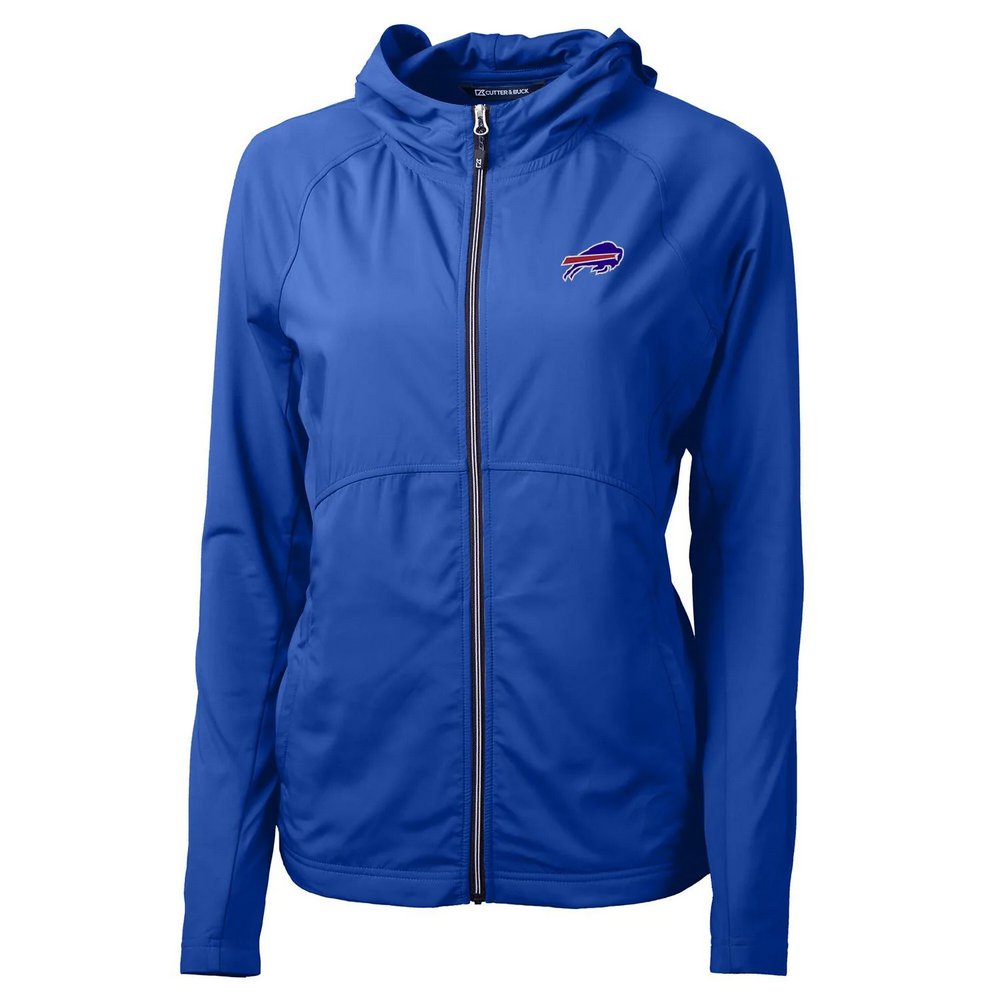 Buffalo Bills Cutter & Buck Women's Adapt Eco Knit Full-Zip Hoodie - Royal