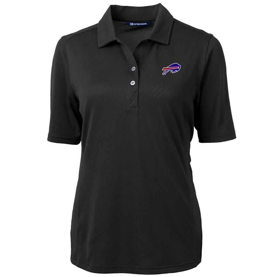 Buffalo Bills Cutter & Buck Women's Virtue Eco Pique Recycled Polo - Black