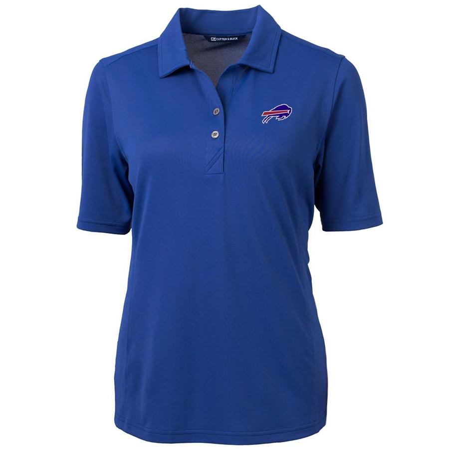 Buffalo Bills Cutter & Buck Women's Virtue Eco Pique Recycled Polo - Royal