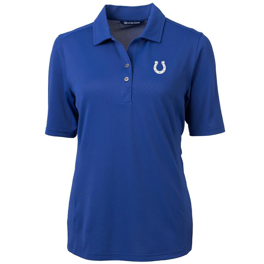 Indianapolis Colts Cutter & Buck Women's Virtue Eco Pique Recycled Polo - Royal