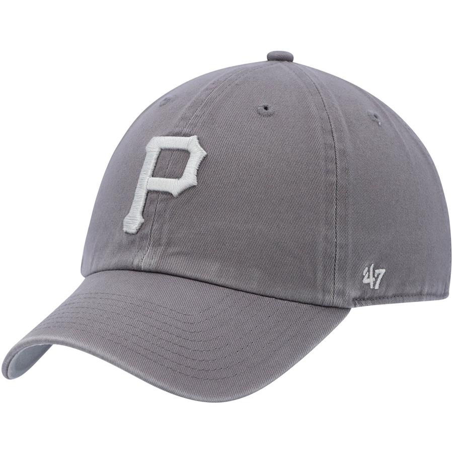Pittsburgh Pirates '47 Tonal Ballpark Clean Up Adjustable Hat - Gray