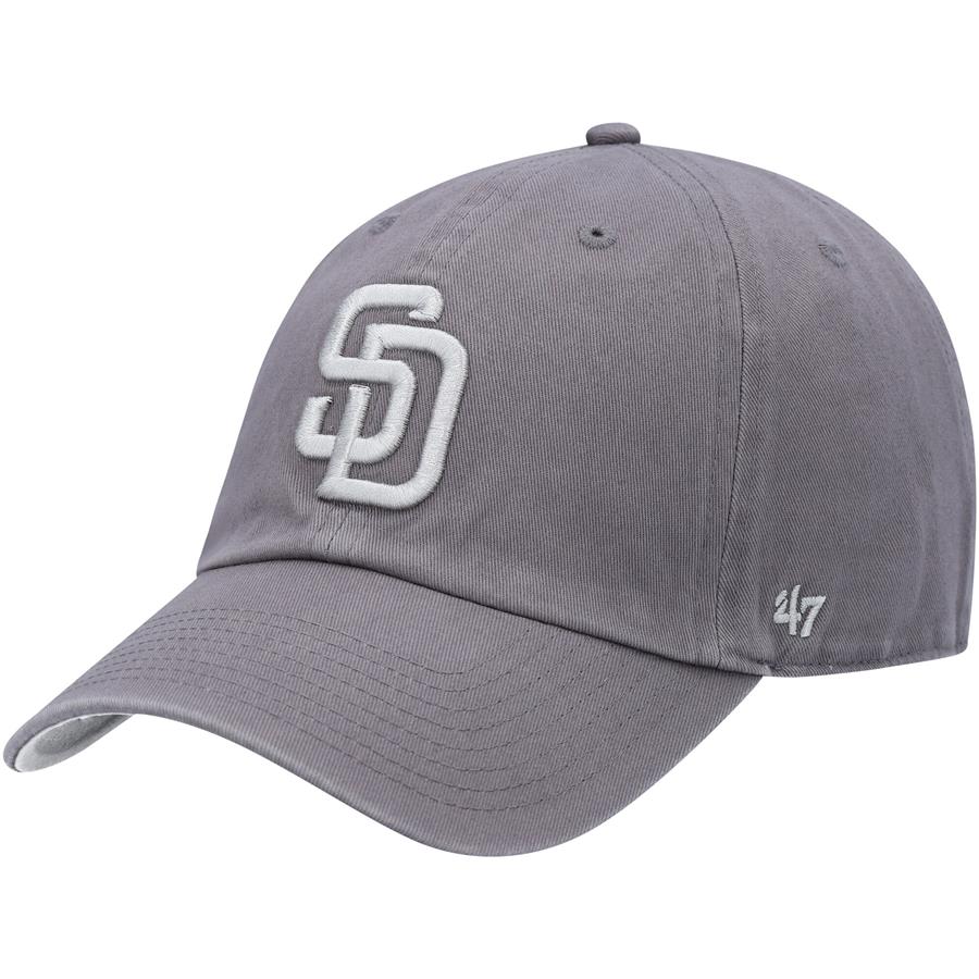 San Diego Padres '47 Tonal Ballpark Clean Up Adjustable Hat - Gray