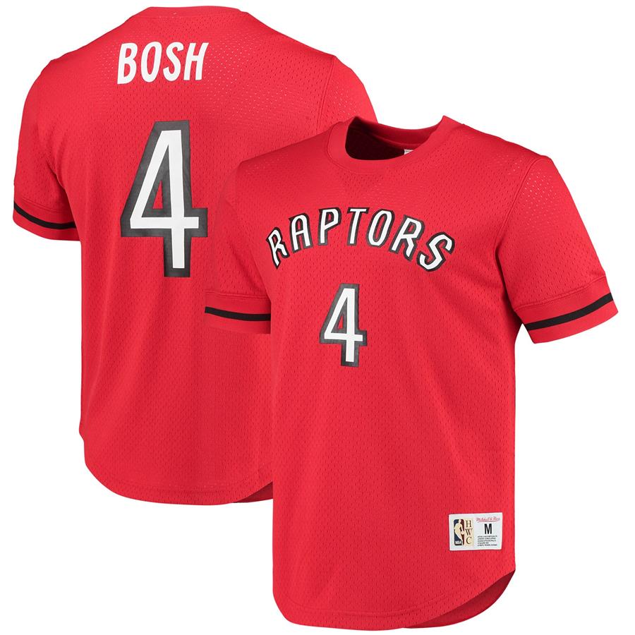 Chris Bosh Toronto Raptors Mitchell & Ness 2003 Mesh Name & Number T-Shirt - Red