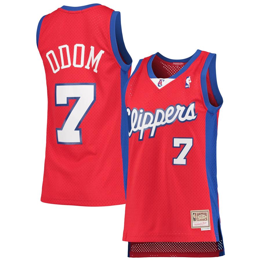 Женское джерси Lamar Odom LA Clippers Mitchell & Ness 2000-01 Hardwood Classics Swingman (красный)