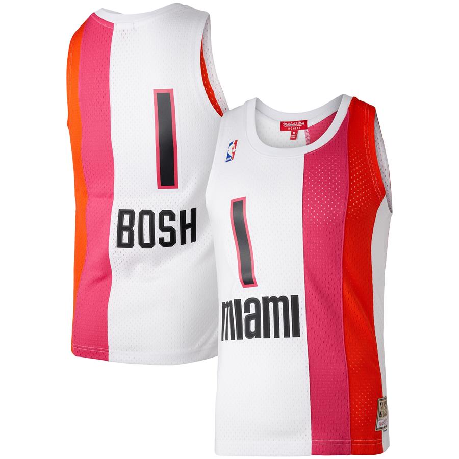 Chris Bosh Miami Heat Mitchell & Ness Women's Hardwood Classics 2011 Swingman Jersey - White