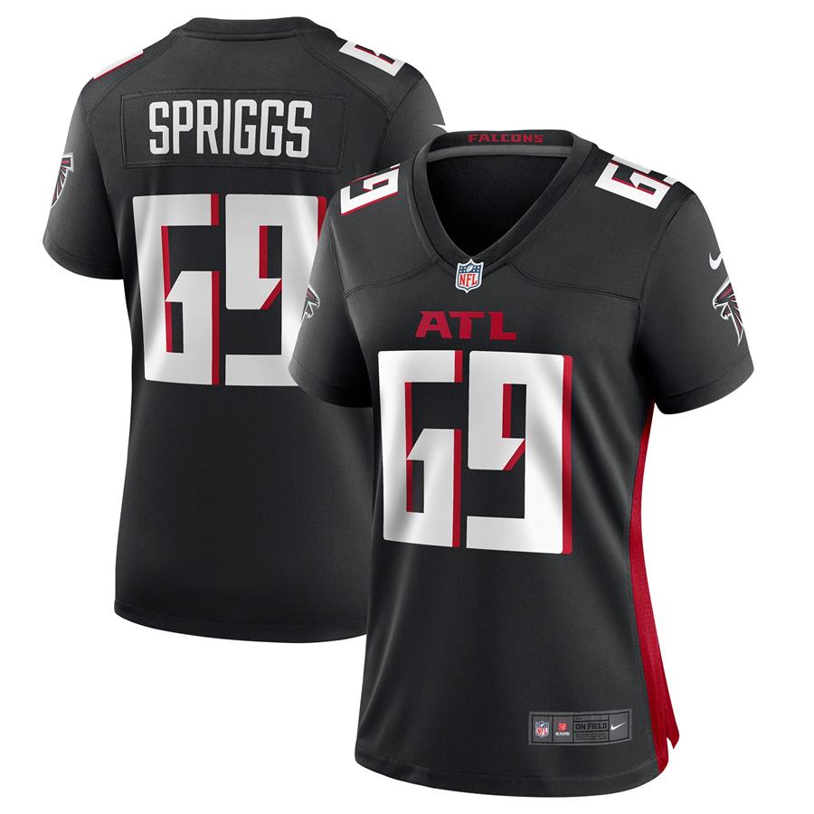 Jason Spriggs Atlanta Falcons Nike Women's Game Jersey - Black