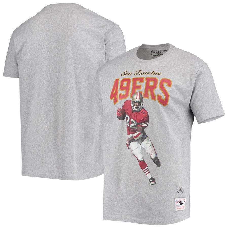 Ricky Watters San Francisco 49ers Mitchell & Ness 75th Anniversary Player Graphics T-Shirt - Gray