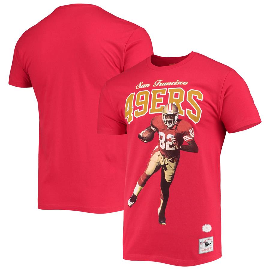John Taylor San Francisco 49ers Mitchell & Ness 75th Anniversary Player Graphics T-Shirt - Scarlet