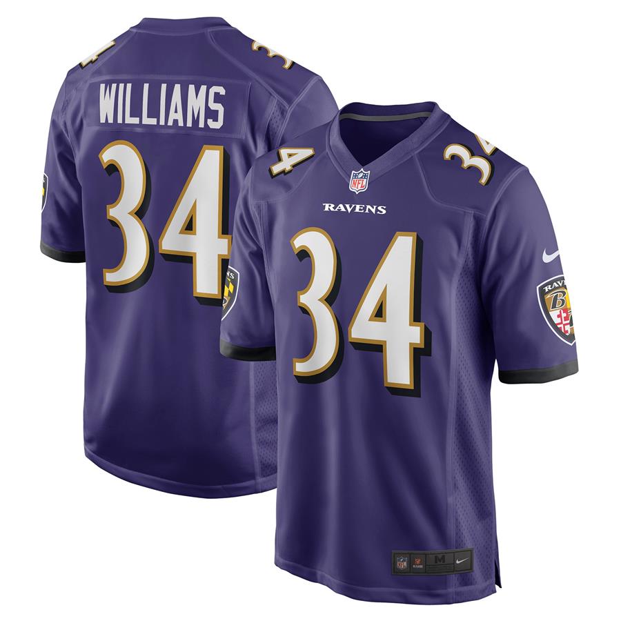 Ty'Son Williams Baltimore Ravens Nike Game Jersey - Purple