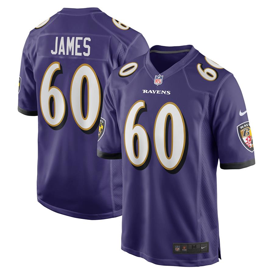 Ja'Wuan James Baltimore Ravens Nike Game Jersey - Purple