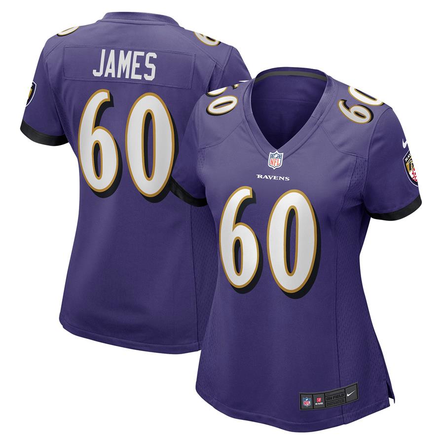 Ja'Wuan James Baltimore Ravens Nike Women's Game Jersey - Purple