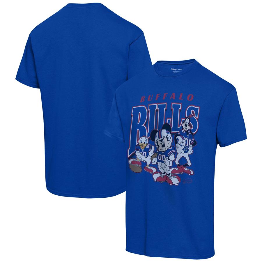 Buffalo Bills Junk Food Disney Mickey Huddle T-Shirt - Black