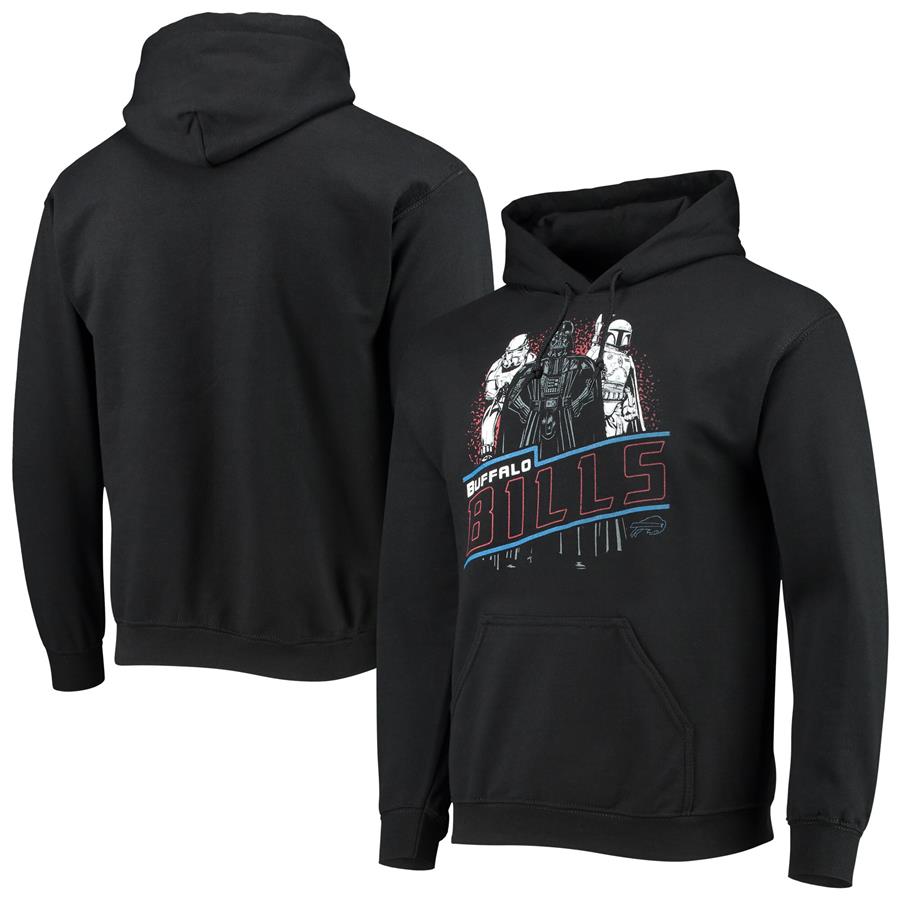 Buffalo Bills Junk Food Star Wars Empire Pullover Hoodie - Black