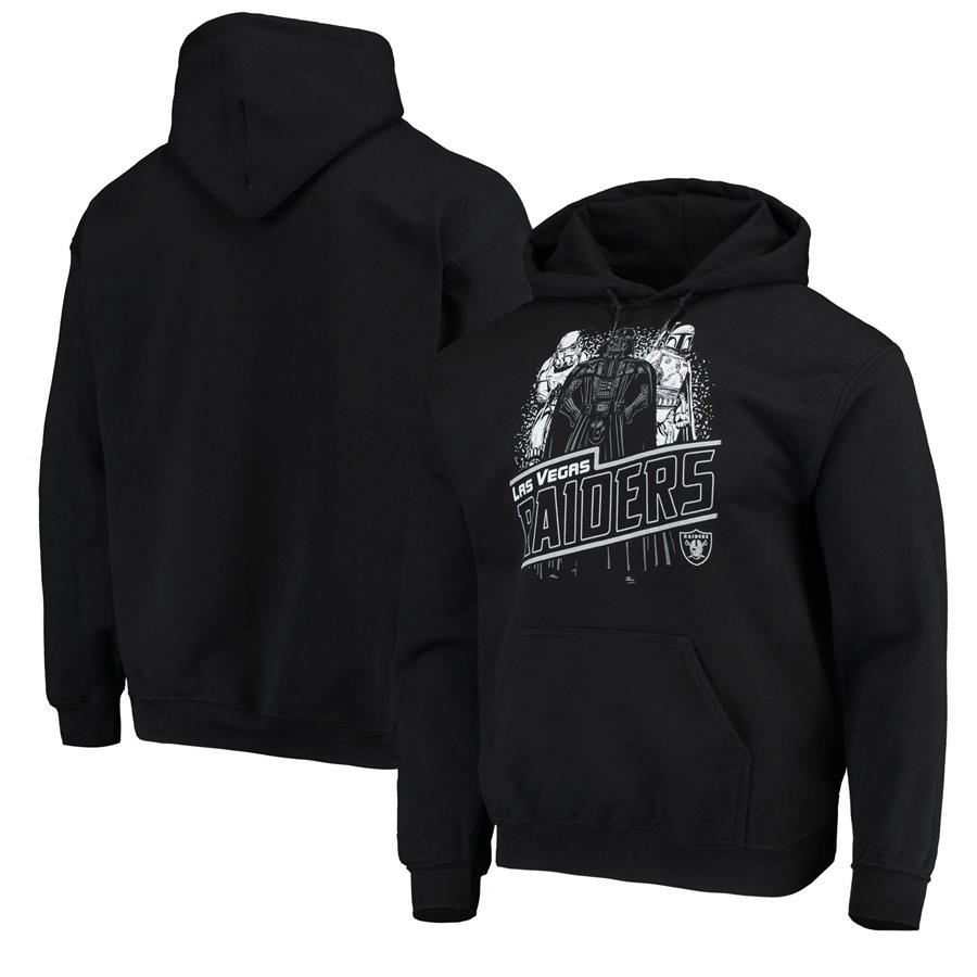 Las Vegas Raiders Junk Food Star Wars Empire Pullover Hoodie - Black