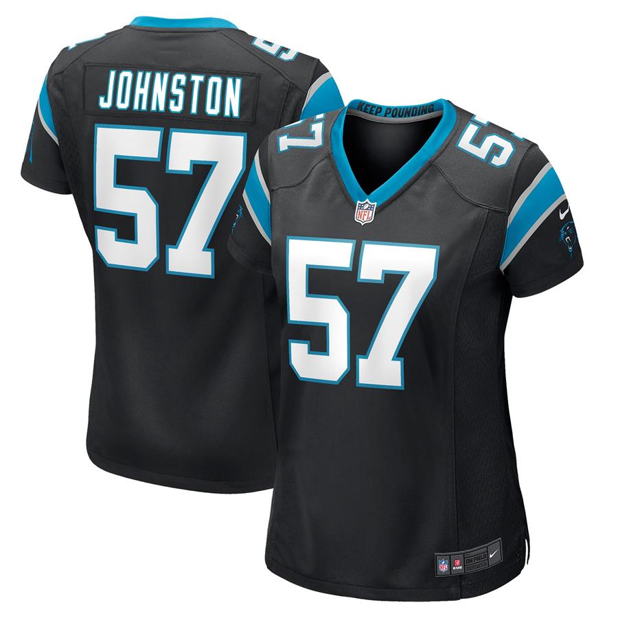 Clay Johnston Carolina Panthers Nike Women's Game Jersey - Black