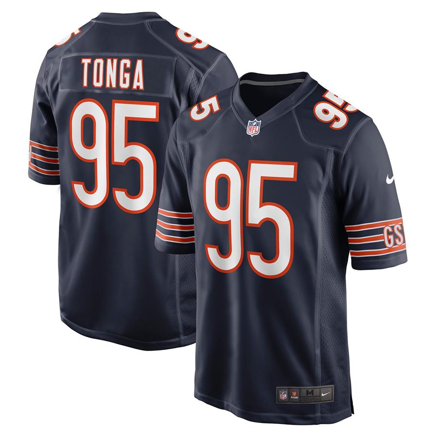 Khyiris Tonga Chicago Bears Nike Game Jersey - Navy