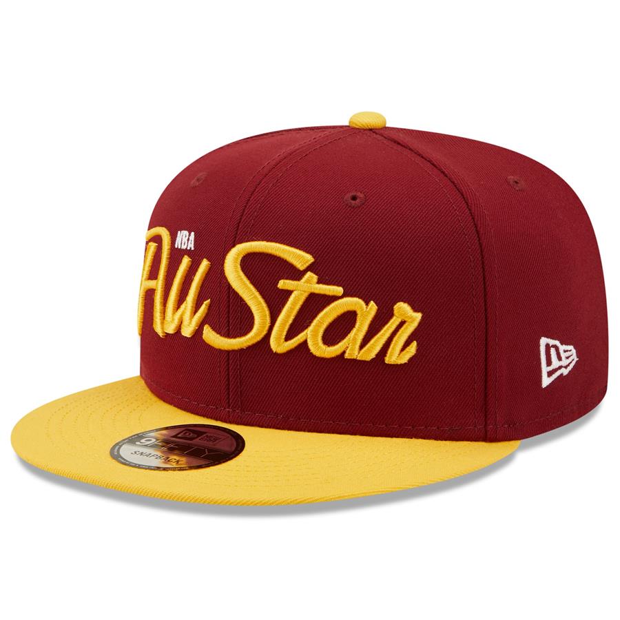 Cleveland Cavaliers New Era 2022 NBA All-Star Game Script 9FIFTY Snapback Adjustable Hat - Wine