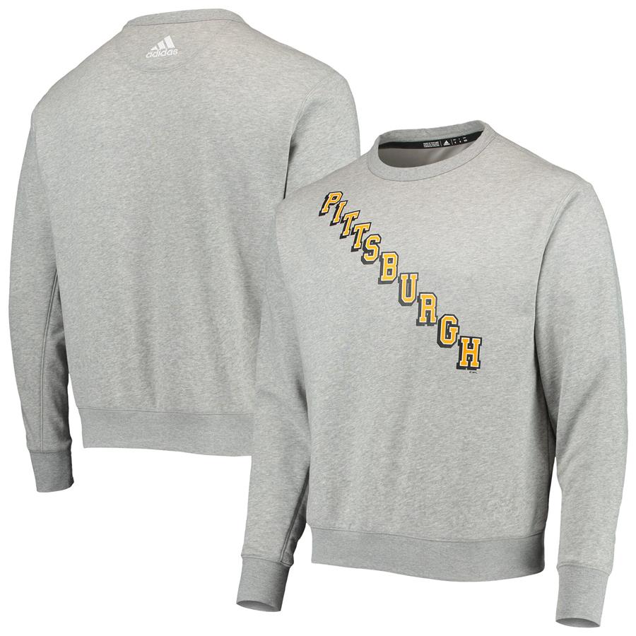 Pittsburgh Penguins adidas Alternate Logo Pullover Sweatshirt - Heathered Gray