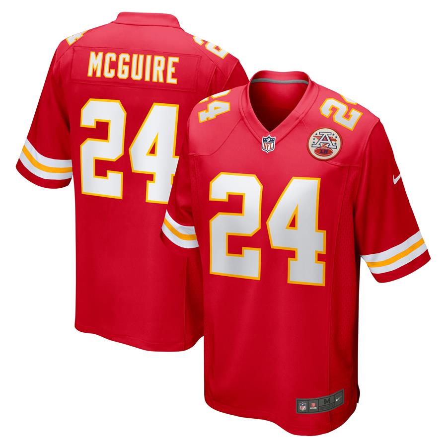 Elijah McGuire Kansas City Chiefs Nike Game Player Jersey - Red