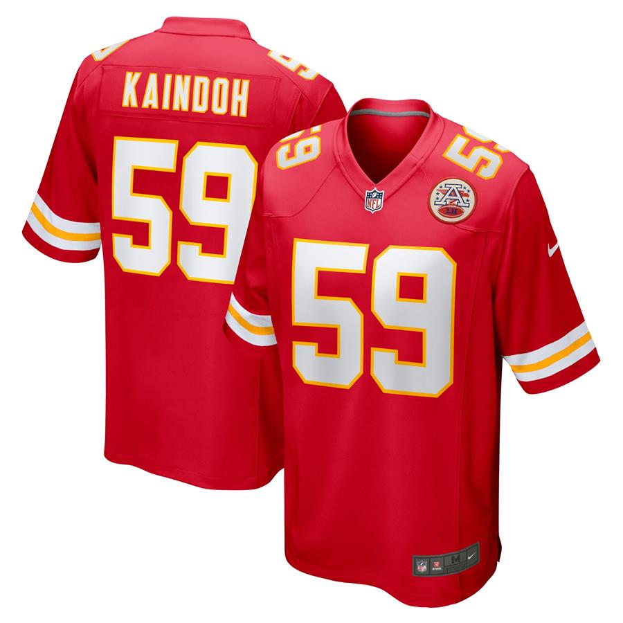 Joshua Kaindoh Kansas City Chiefs Nike Game Jersey - Red