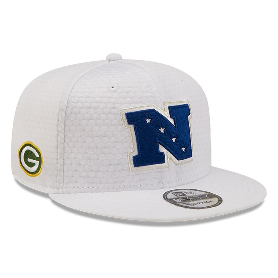Green Bay Packers New Era NFC Pro Bowl 9FIFTY Snapback Hat - White