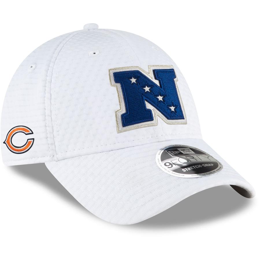 Chicago Bears New Era NFC Pro Bowl 9FORTY Snapback Hat - White