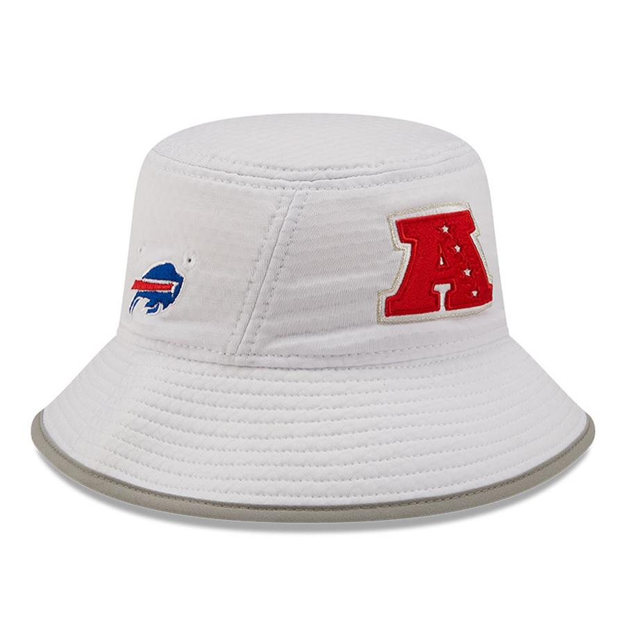 Buffalo Bills New Era AFC Logo Pro Bowl Bucket Hat - White