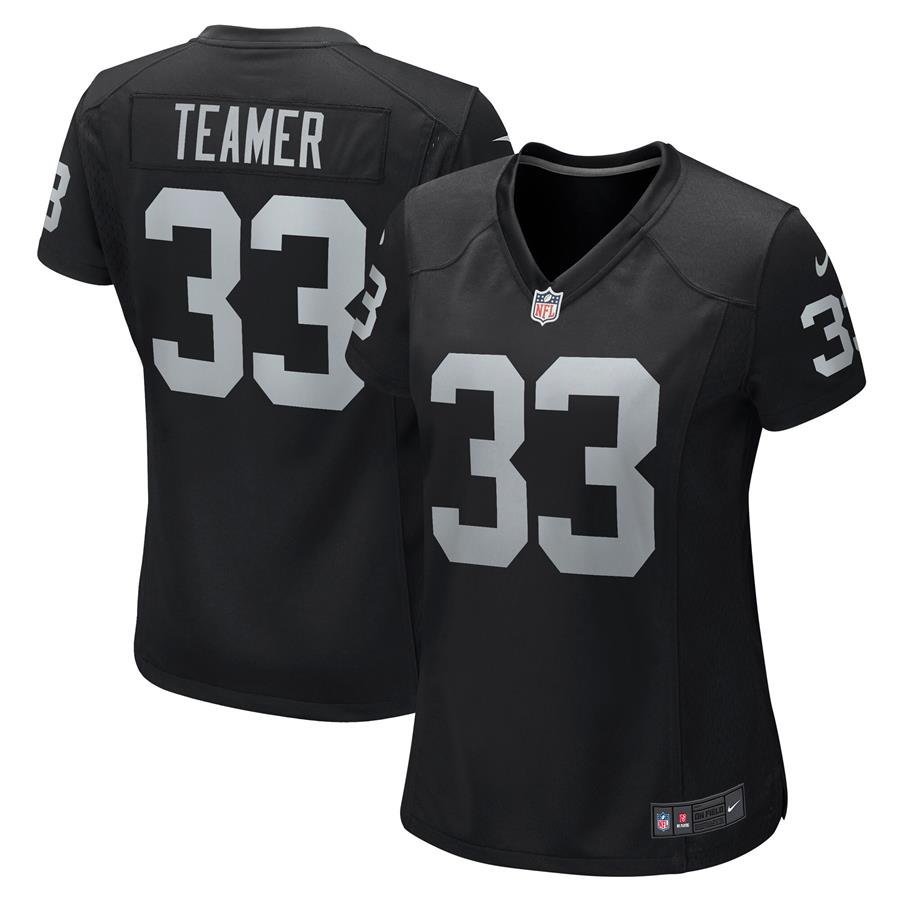 Женское джерси Roderic Teamer Las Vegas Raiders Nike Game (чёрный)
