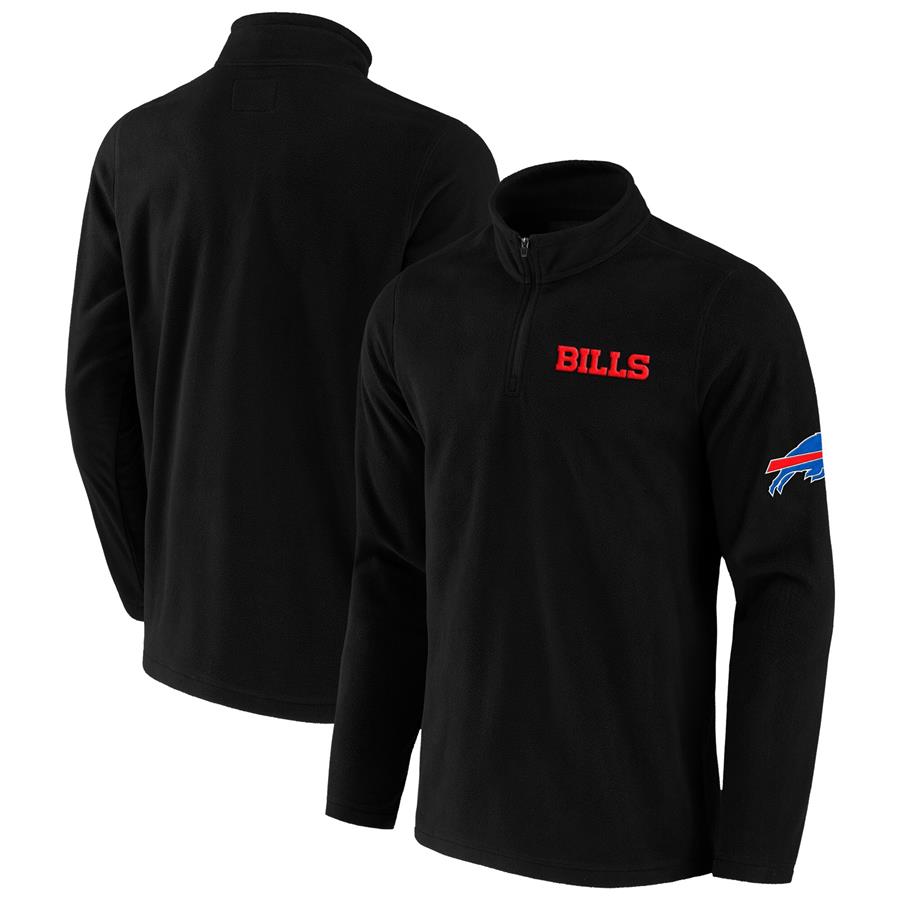 Buffalo Bills NFL x Darius Rucker Collection by Fanatics Polar Fleece Quarter-Zip Jacket - Black