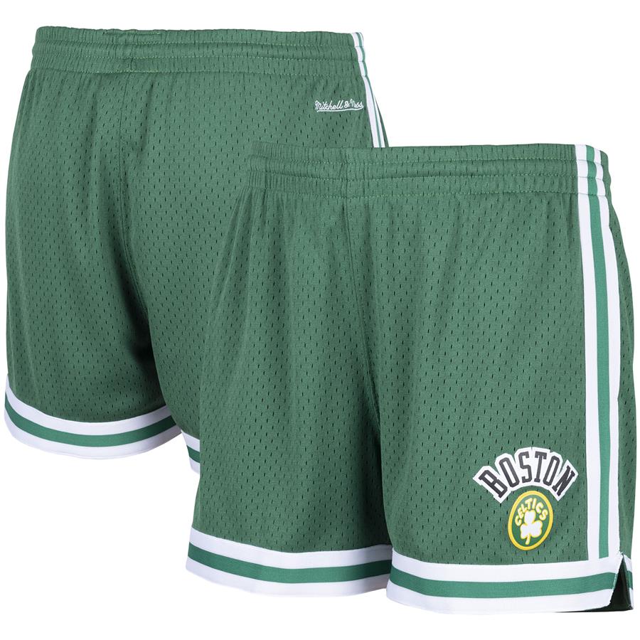 Boston Celtics Mitchell & Ness Women's Jump Shot Shorts - Kelly Green